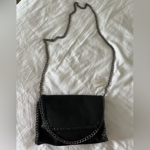 Francesca’s- Black Chain Link Purse - Picture 2 of 4